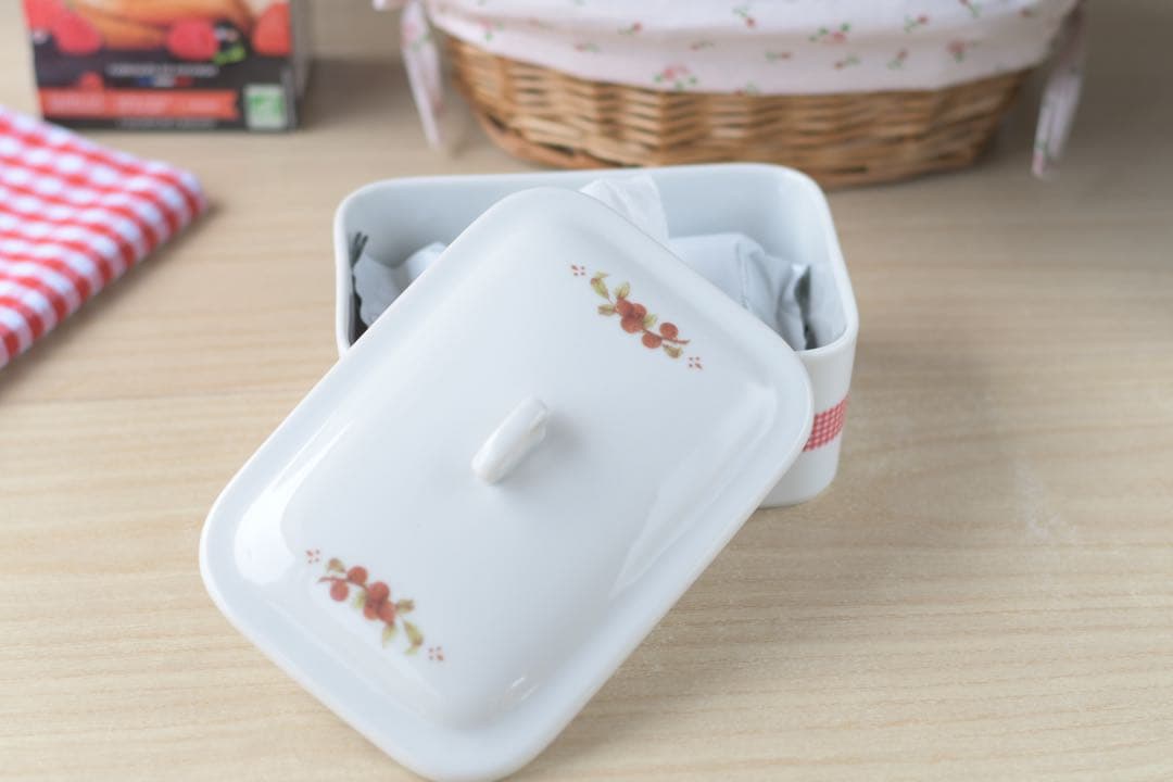 廃盤　マニーロココ　ウェットシートボックス　収納　小物入れ　チェック　新品