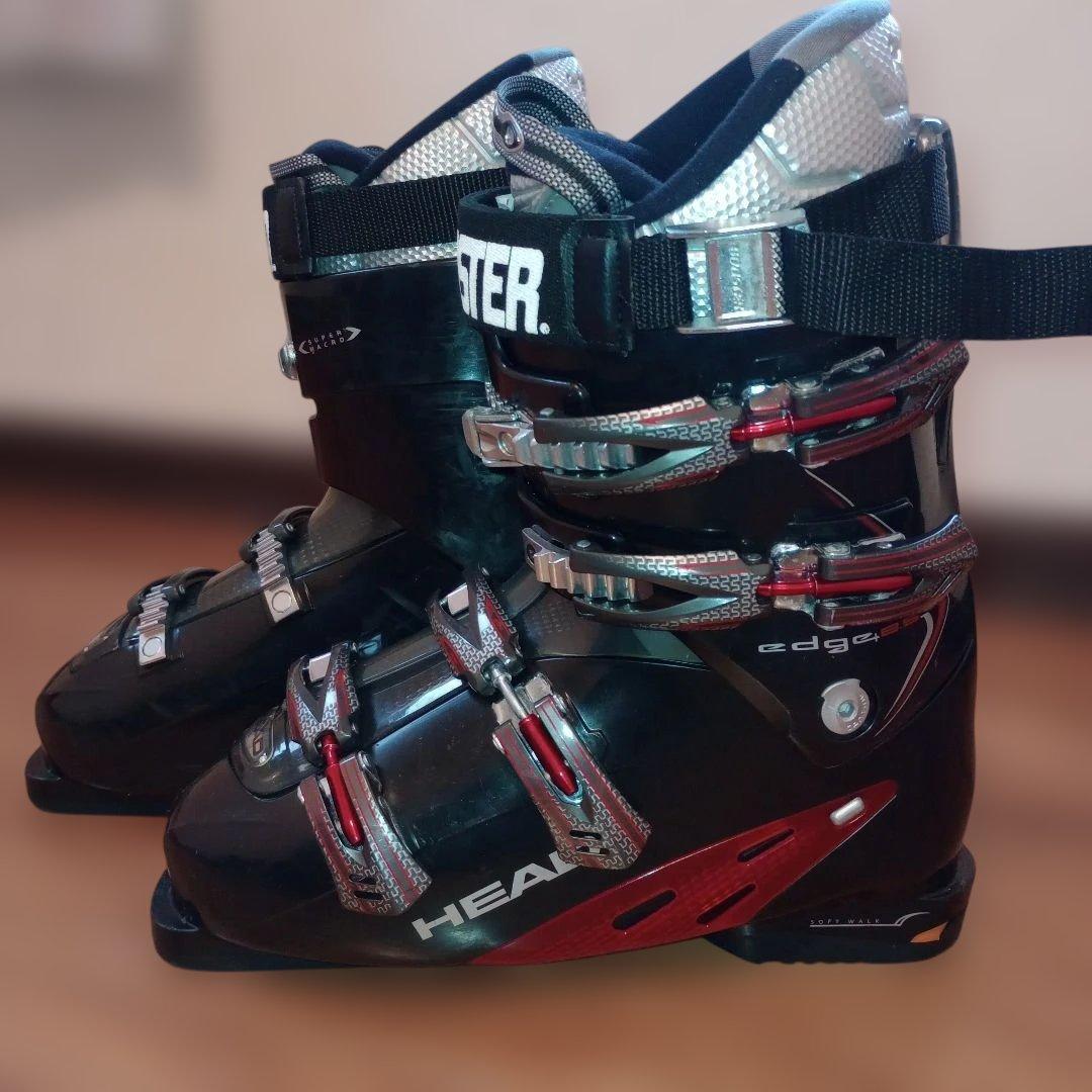 中古スキー靴　HEAD edge8.5 28cm 社外ブースターストラップ付