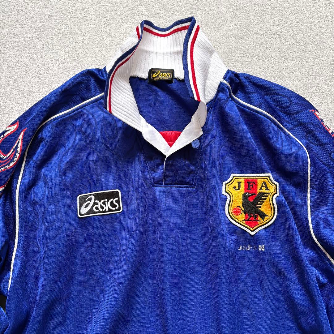 香*織様 1998 W杯 日本代表 JFA asics ゲームシャツ 90s ブ
