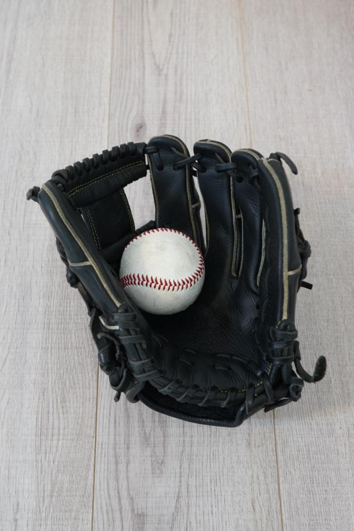 少年軟式グローブ Rawlings Wizzard02 Mサイズ 収納袋付き