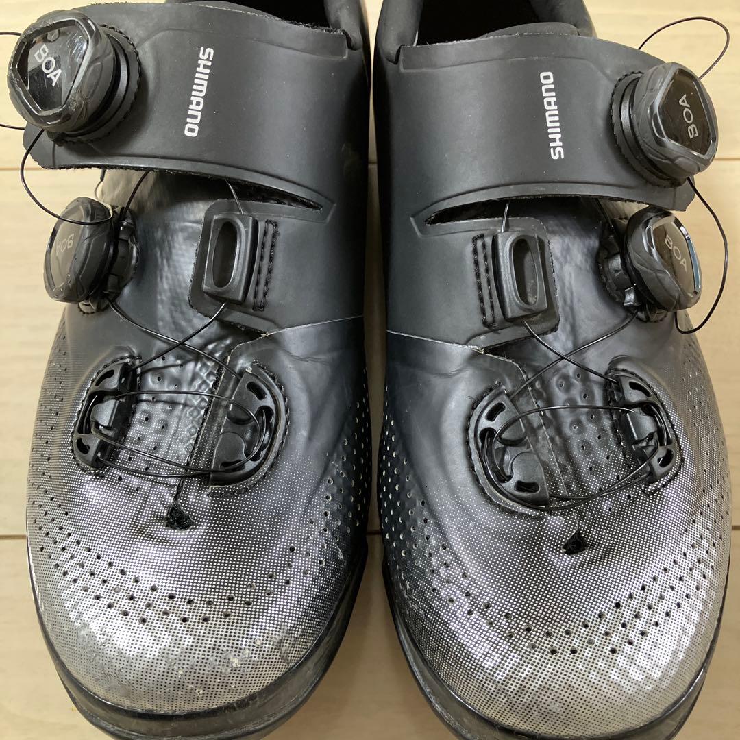 シマノSPDシューズ XC702 ワイド ブラック 42E 26.5cm
