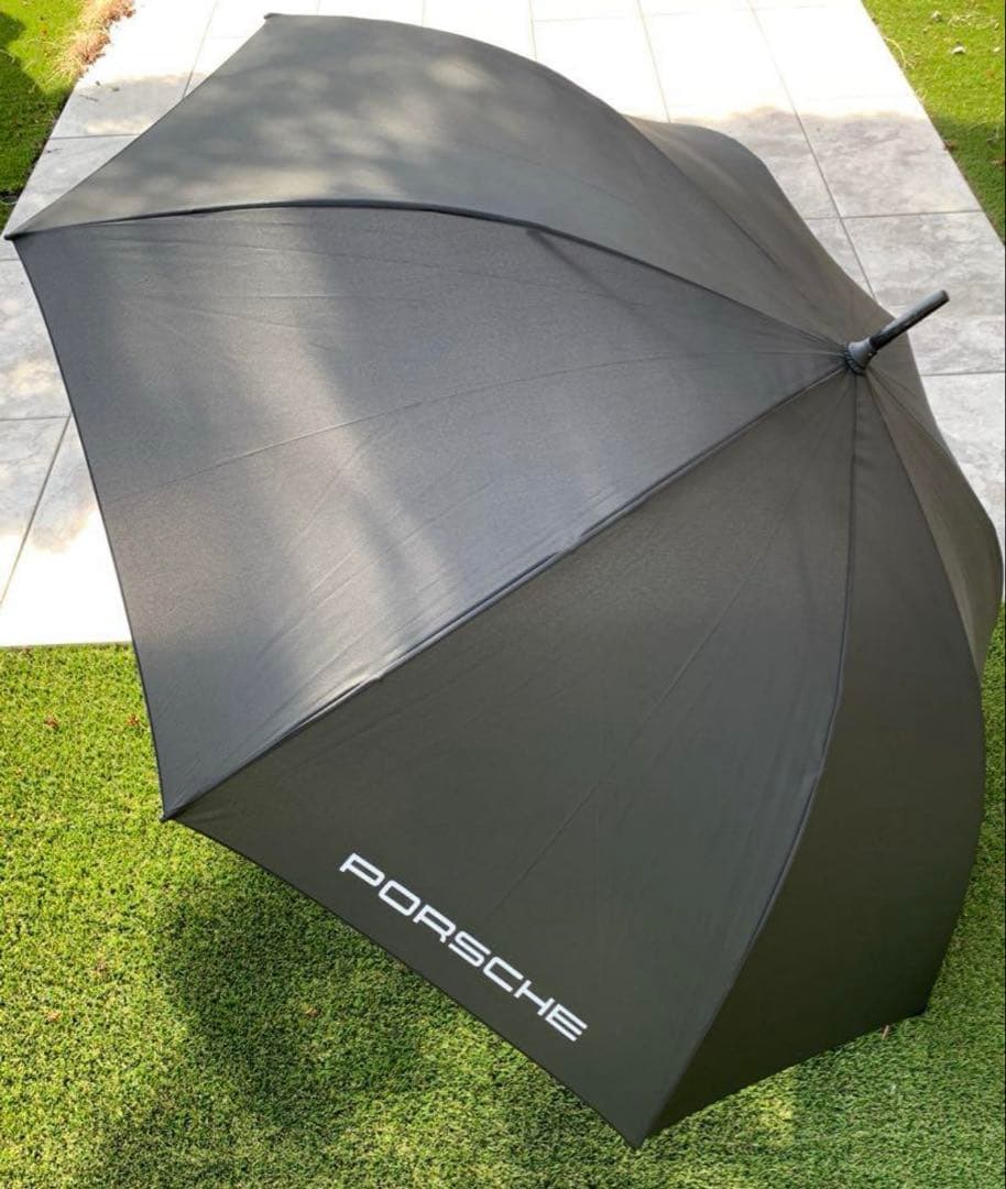 【新品】Porsche 雨傘 ゴルフ用傘 ジャンプ傘　おおきい傘