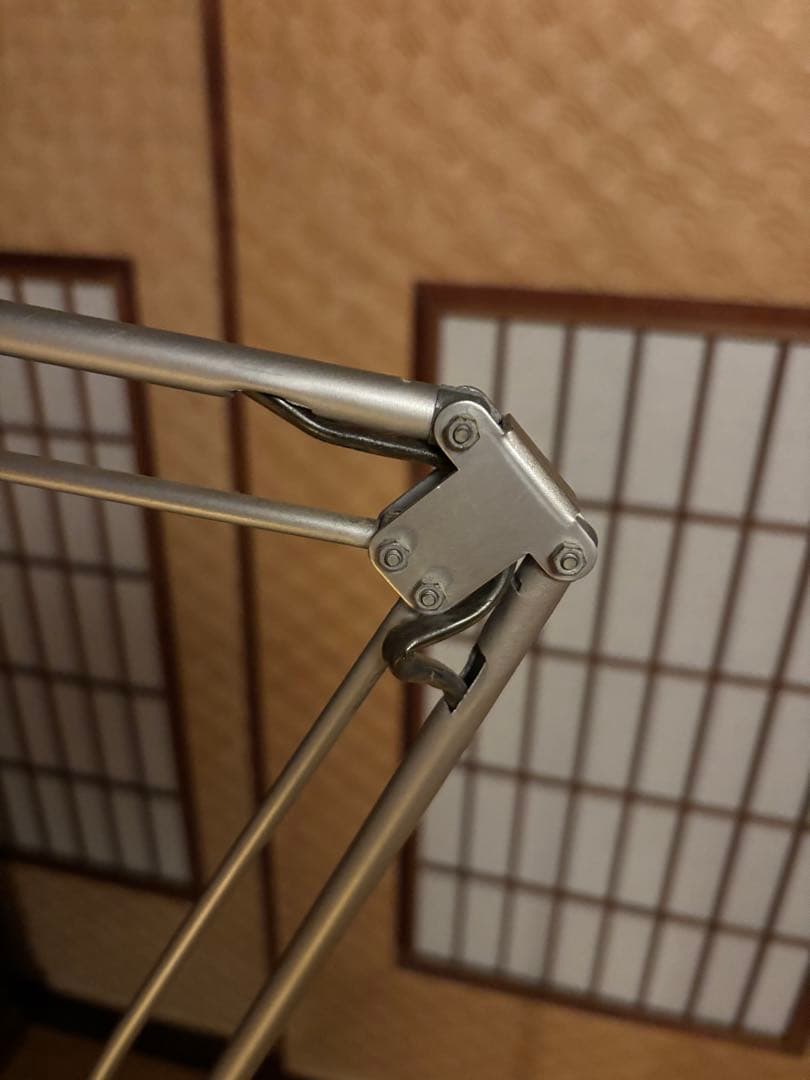【廃盤】無印良品 MUJI アルミフロアライト 電球付ヴィンテージスタンドライト