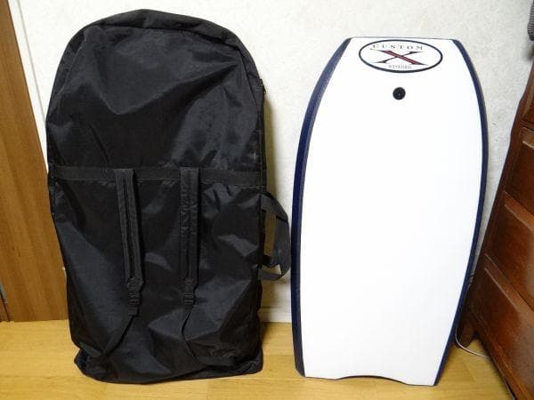 中古 CUSTOM-X カスタムX ボディーボード リーシュコード ケース付き