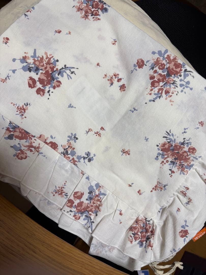 新品　ジェラートピケ 花柄 シングルボックスシーツ枕カバー 布団カバー 3点