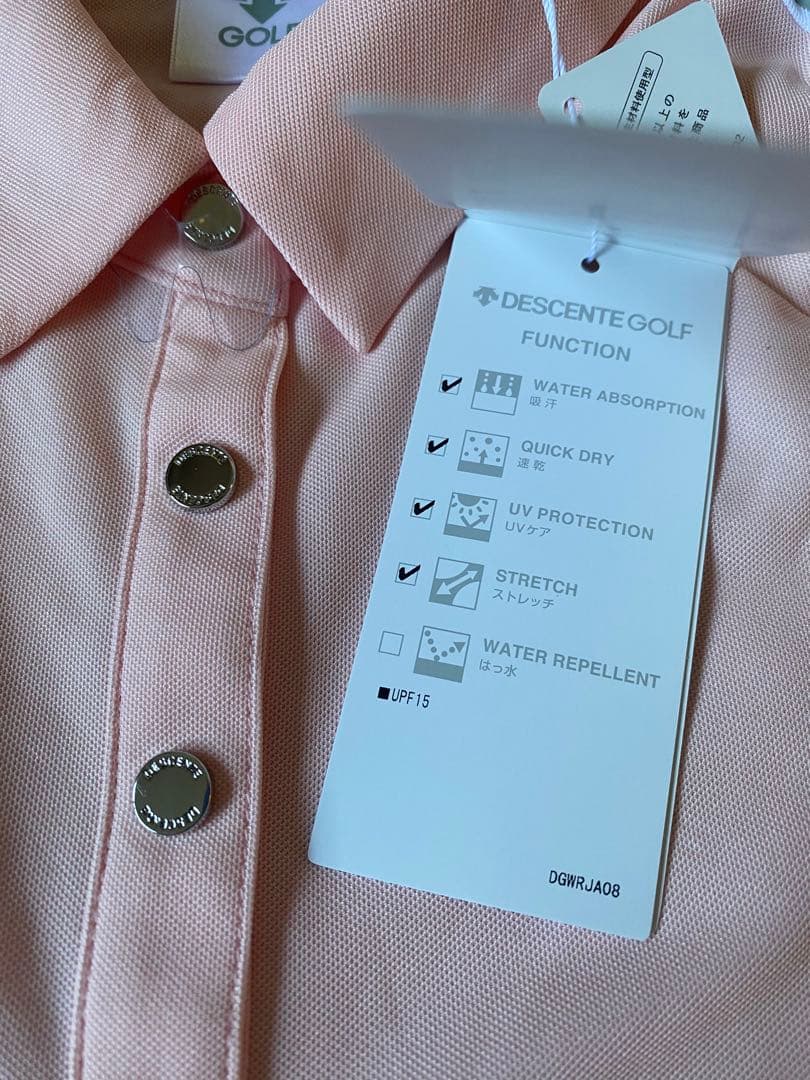 DESCENTE ゴルフ Cool 半袖シャツウェアー　S ピンク