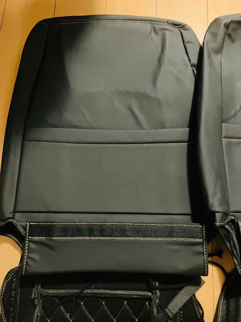 新品 ハイエース 200系 ゴールド パイピング PVCレザー カーシートカバー