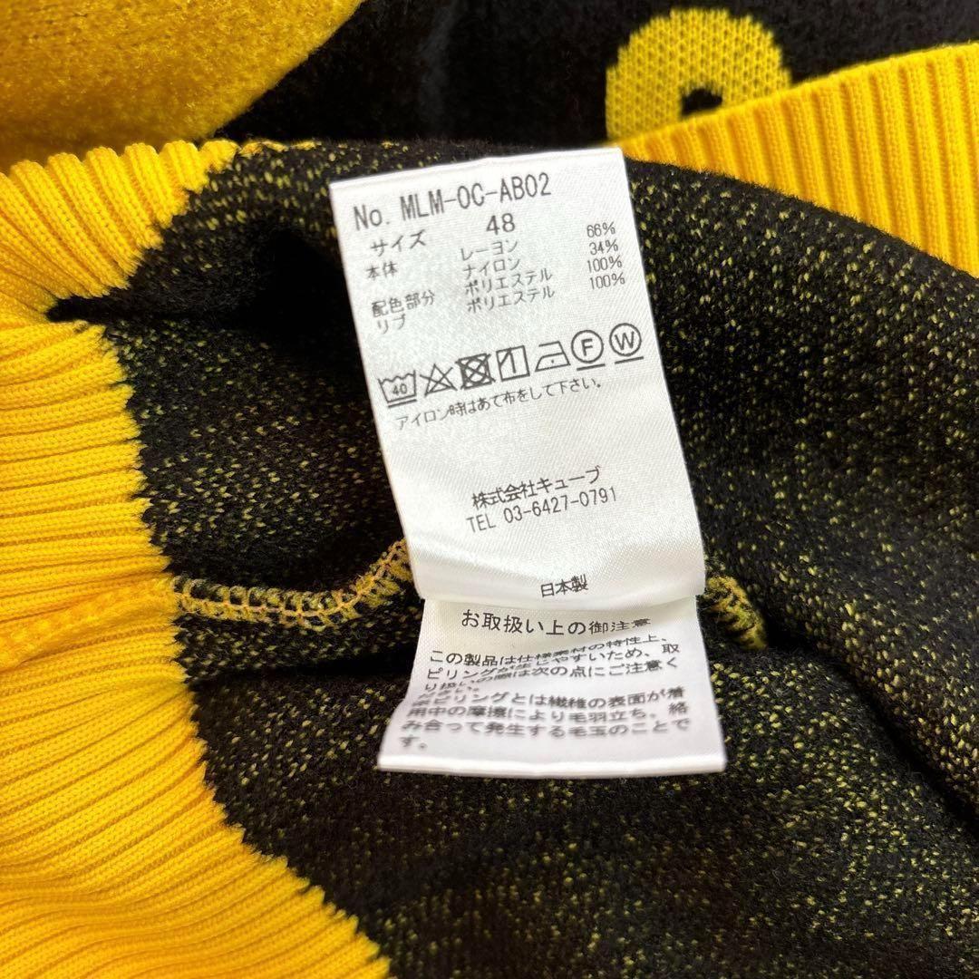 極美品❗️MARK & LONA　ニットセーター　イエロー/ブラック 48/L