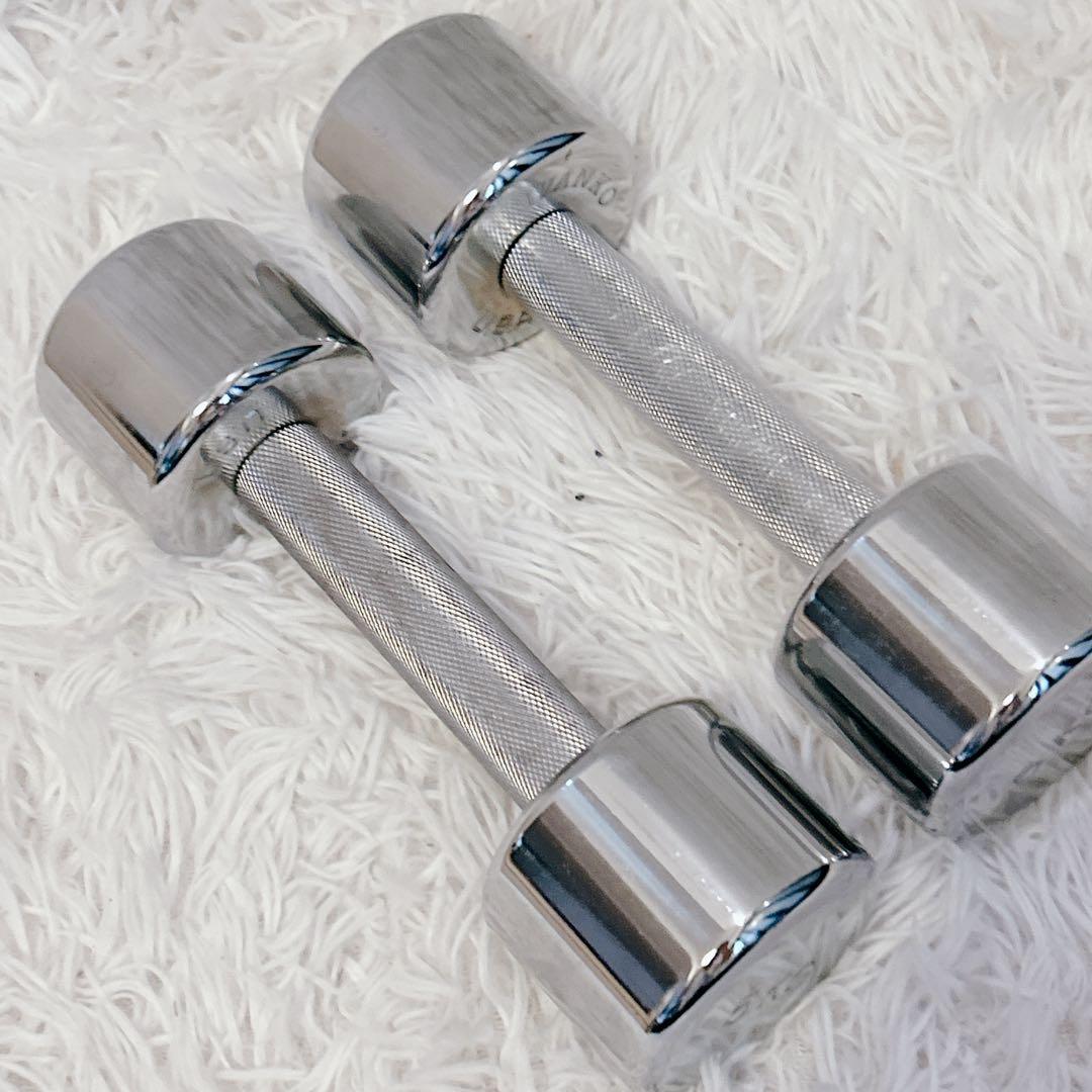 IVANKO 5kg ダンベル 2個セットシルバー