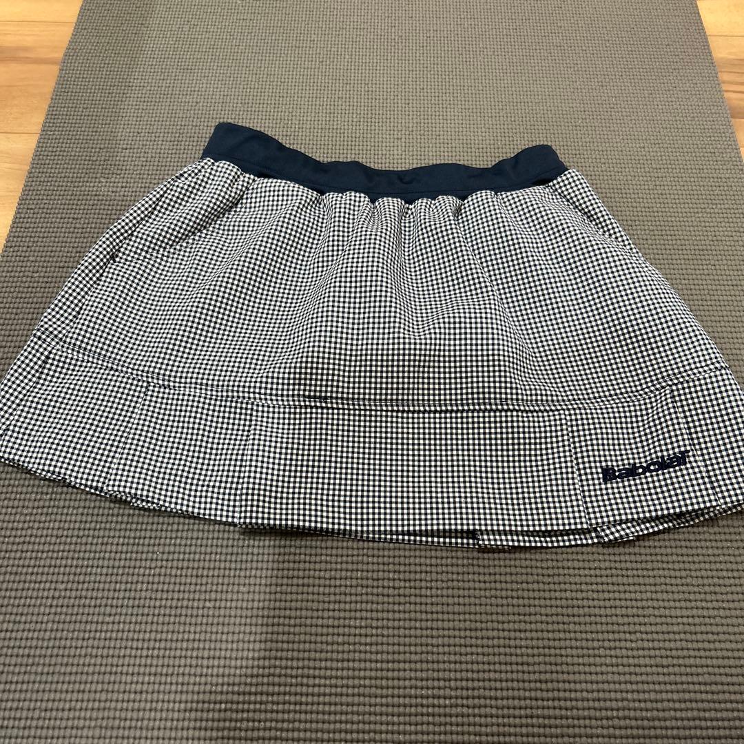 BabolaT テニスウェア ネイビー チェック柄