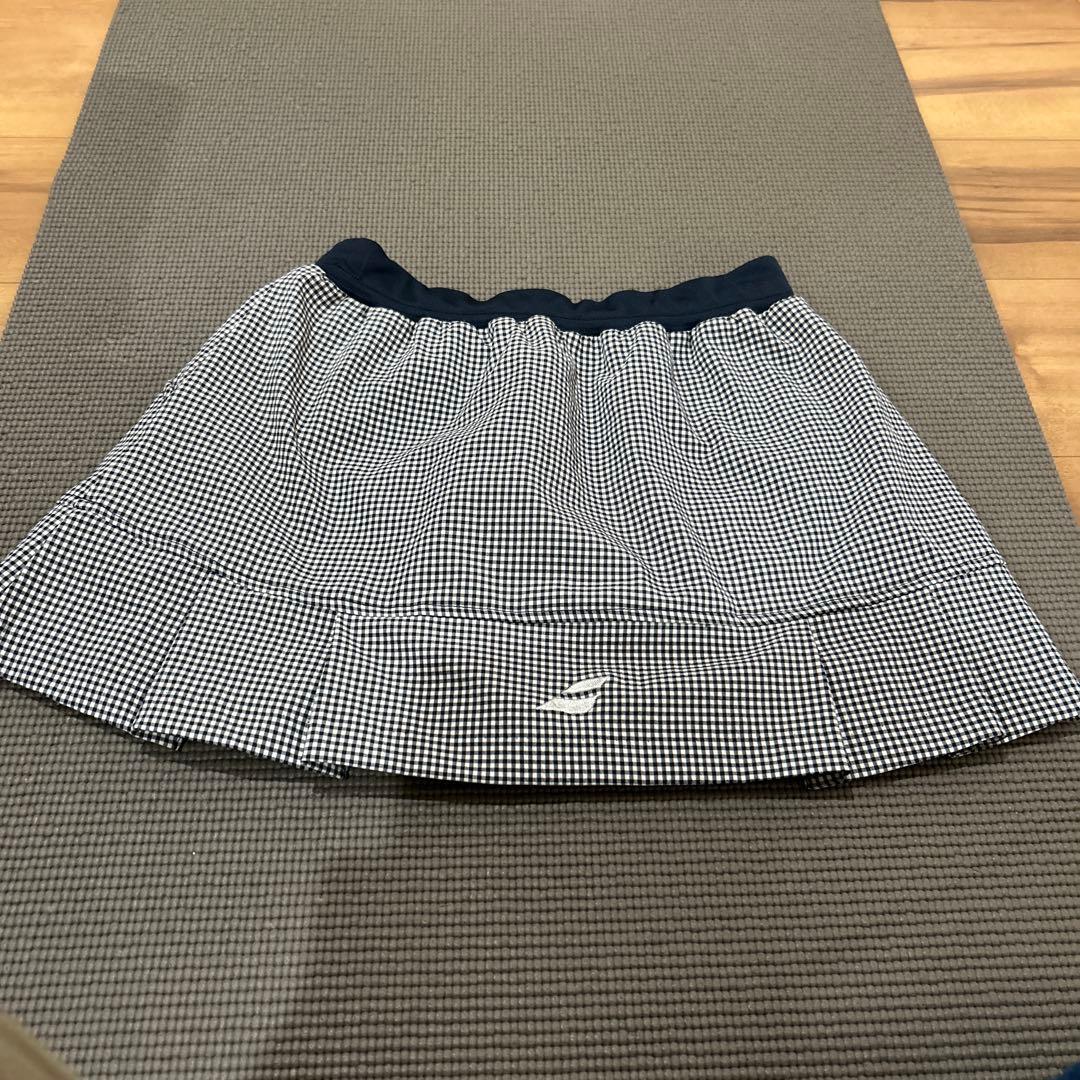BabolaT テニスウェア ネイビー チェック柄