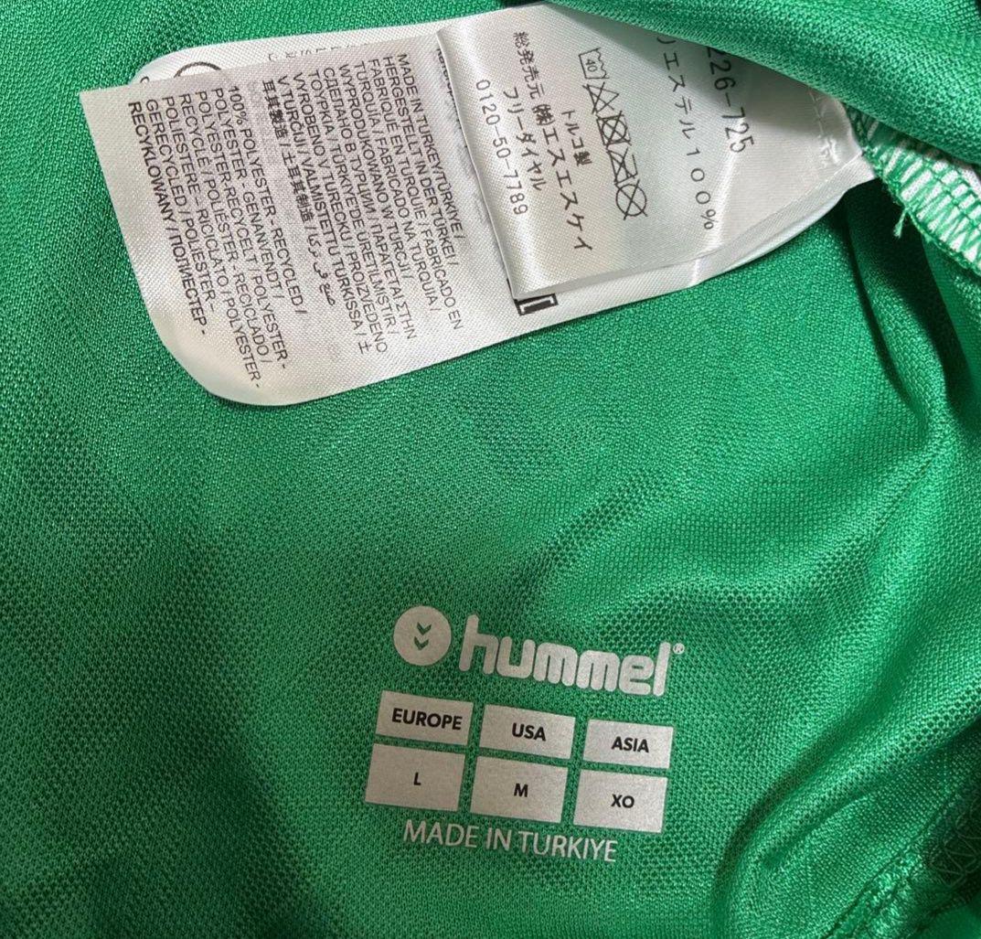 新品タグ付 hummel サッカーシャツ 緑 ヴェルダー・ブレーメン
