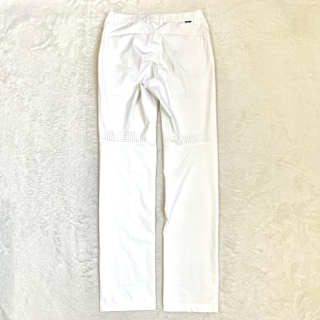 【PXG】 メンズ ストレッチ ロングパンツ ホワイト サイズ79 W約80cm