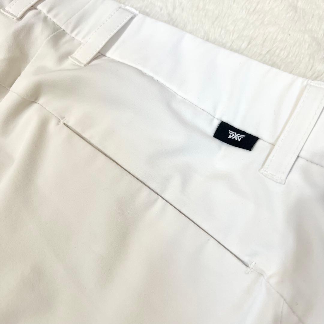 【PXG】 メンズ ストレッチ ロングパンツ ホワイト サイズ79 W約80cm