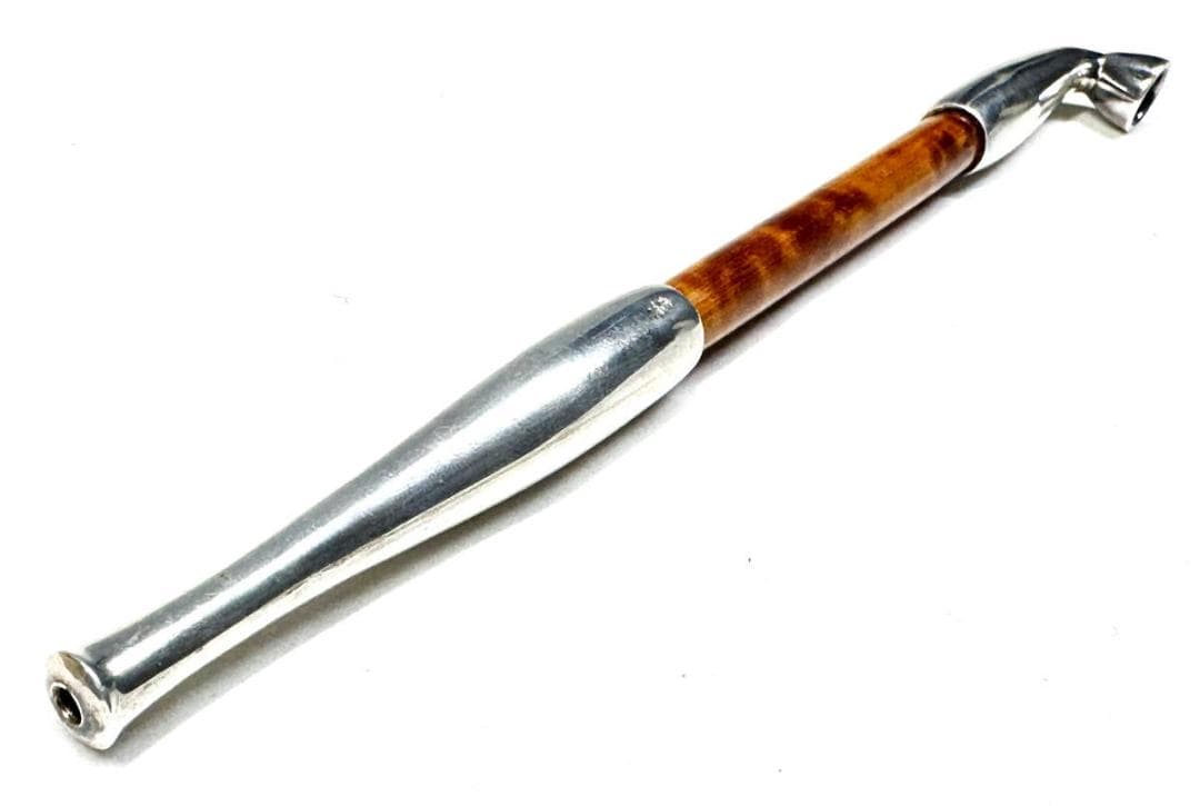 純銀製 野島光次 煙管 キセル 銘有り 喫煙具 燕市文化財指定 WWST101