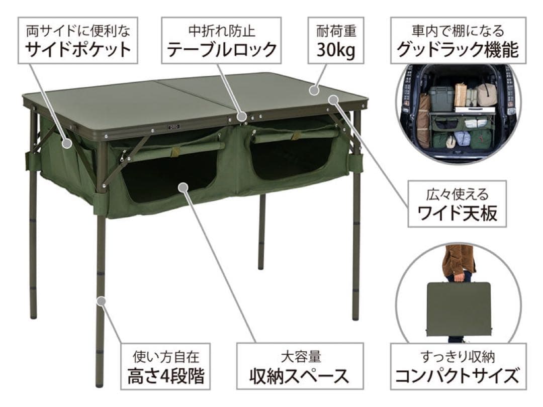 【新品未開封】DOD グットラックテーブル