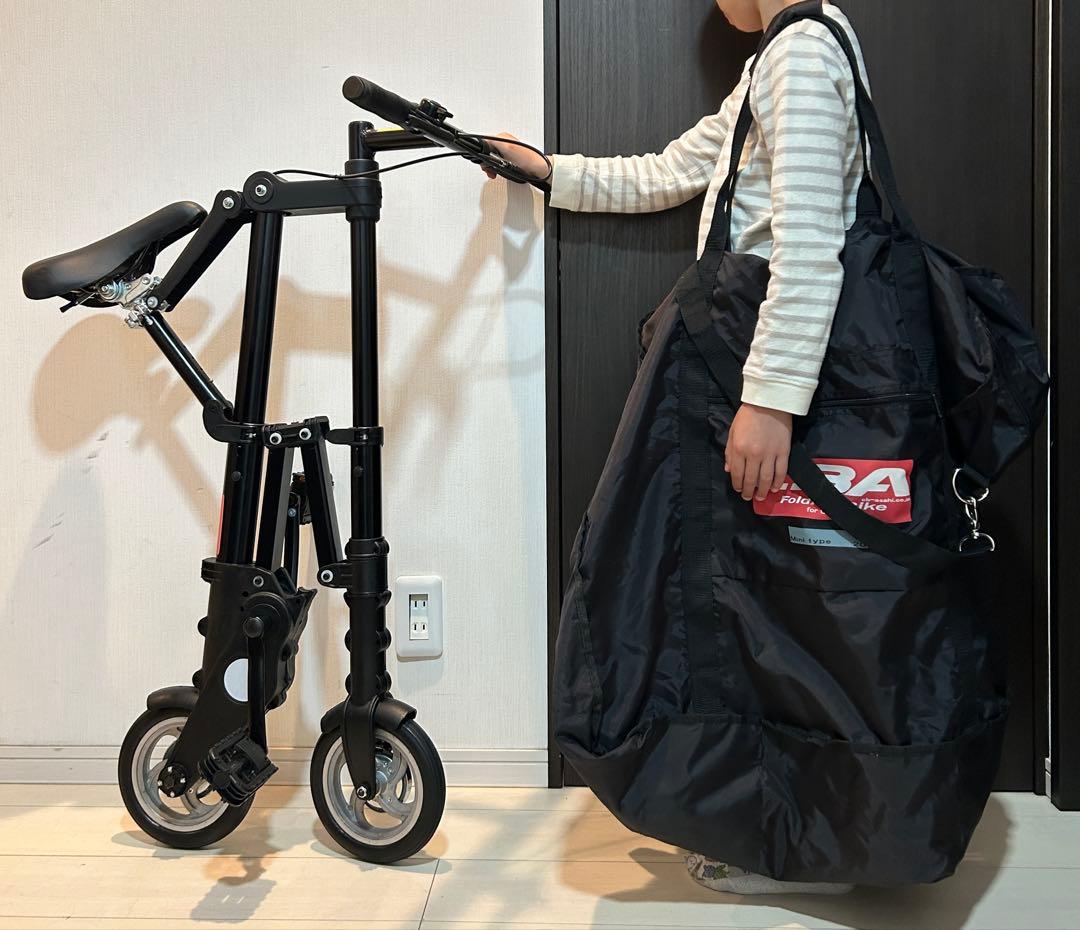 限定タイムセール【新品】超軽量！超簡単！折りたたみ自転車 ブラック ミニベロ