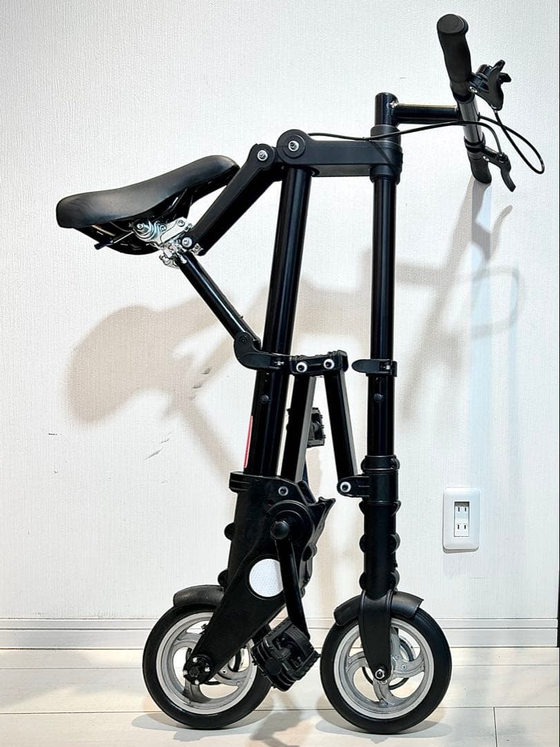 限定タイムセール【新品】超軽量！超簡単！折りたたみ自転車 ブラック ミニベロ
