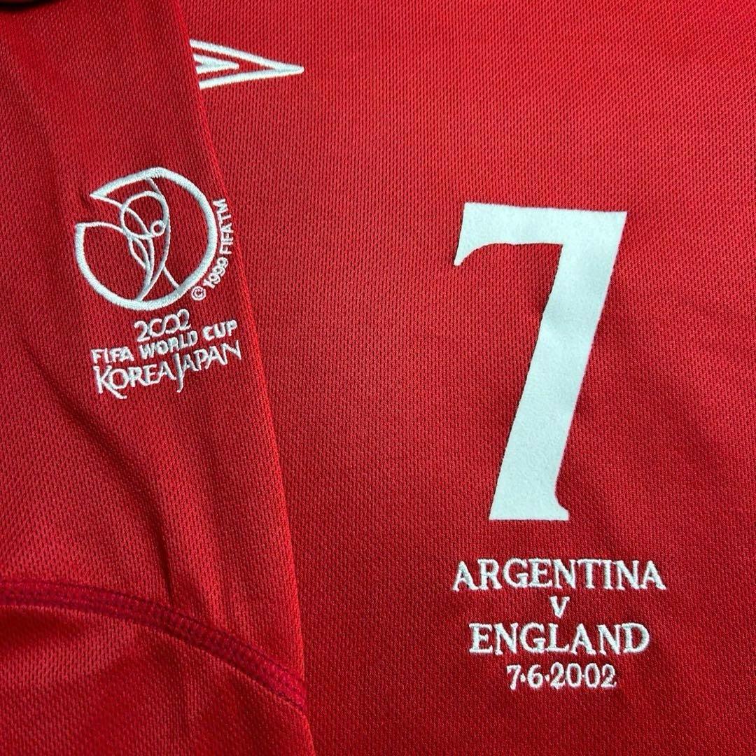 正規品 2002イングランド代表 アルゼンチン戦マッチデイ ベッカム アンブロ