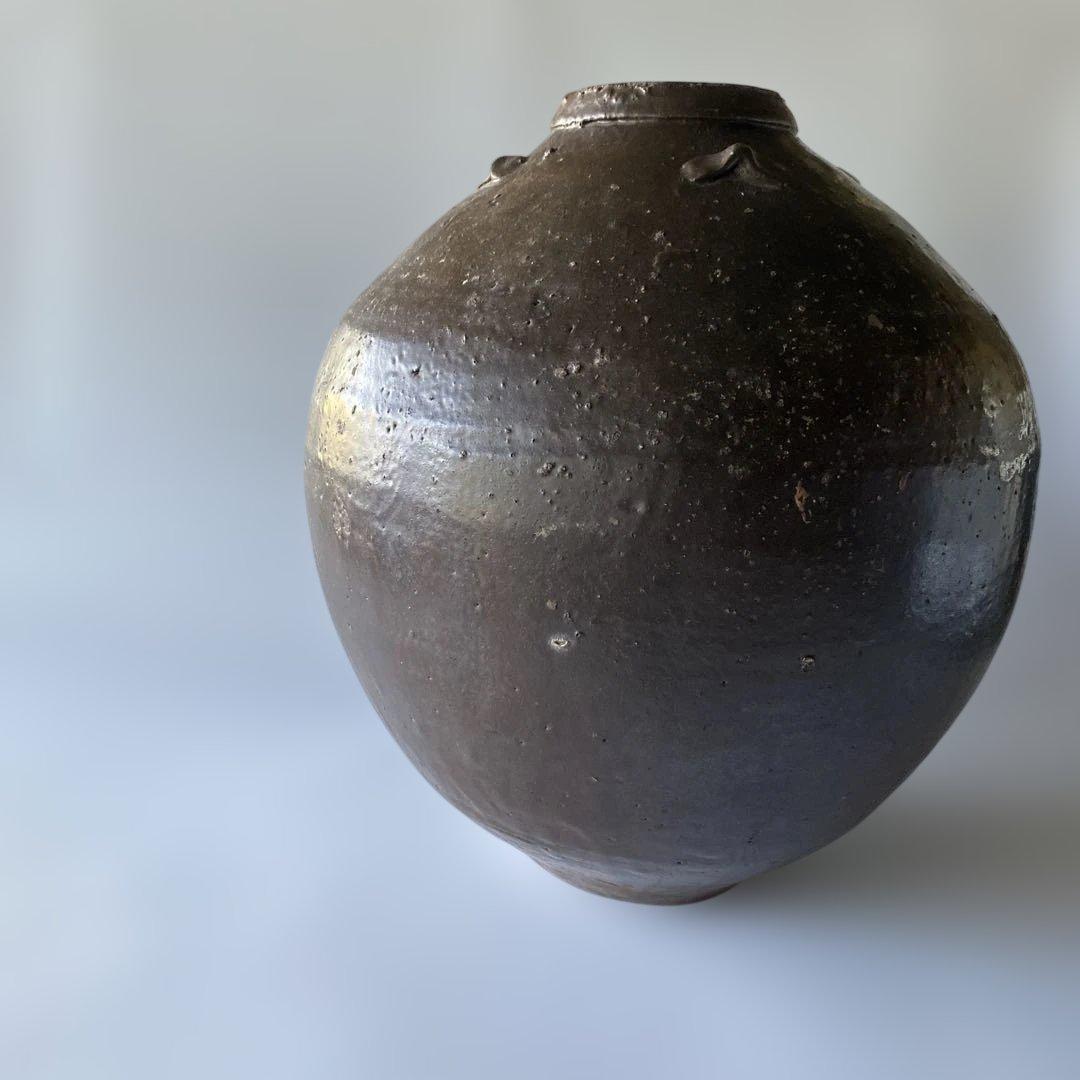 呂宋壺 15-17世紀 茶壷 南蛮壺 37cm アンティーク 骨董 古美術 花器