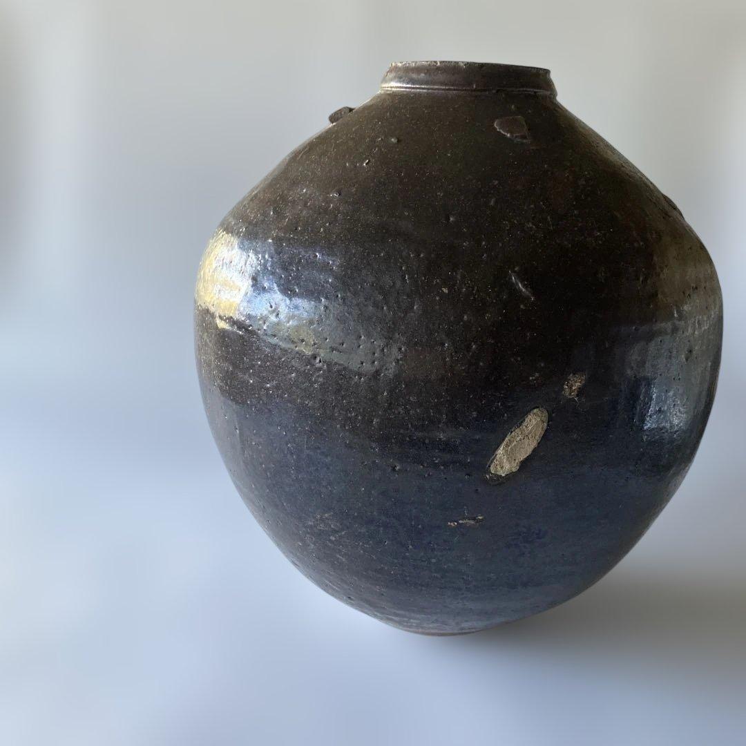 呂宋壺 15-17世紀 茶壷 南蛮壺 37cm アンティーク 骨董 古美術 花器