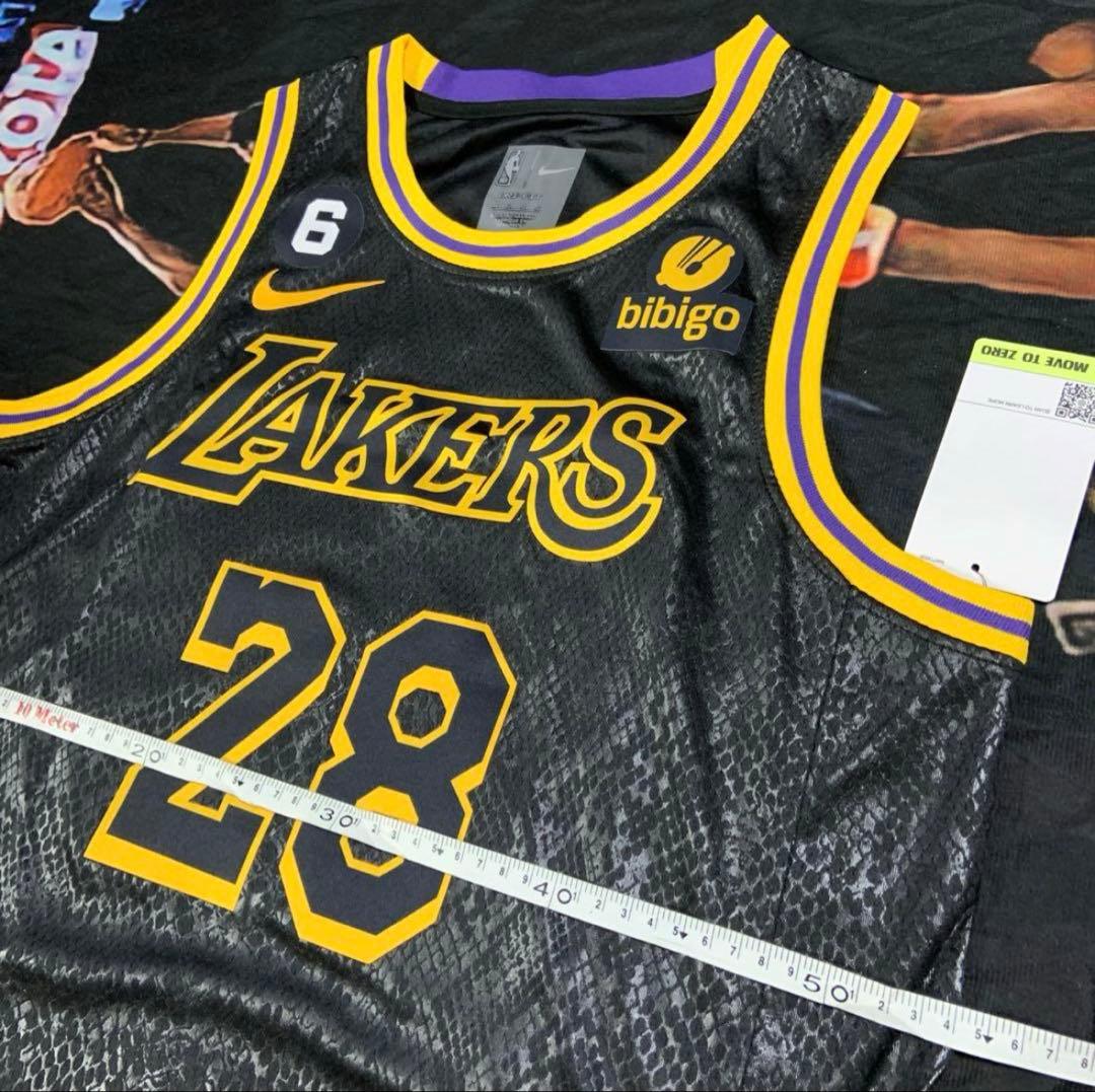 Lakers Hachimura 28番 ブラックユニフォーム