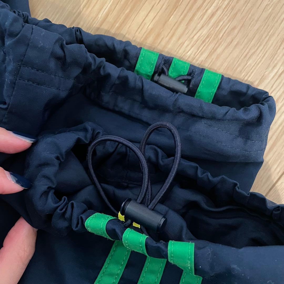 90s adidas ネイビー　ナイロンパンツ