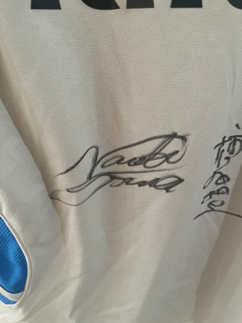 未使用　サッカー　 adidas 直筆サイン入　日本代表　ユニフォーム　中田英寿