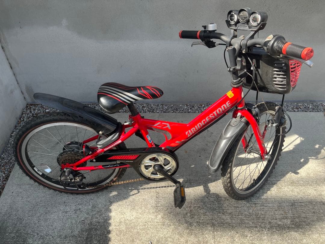 ブリヂストン　20インチ　子供用　自転車　赤