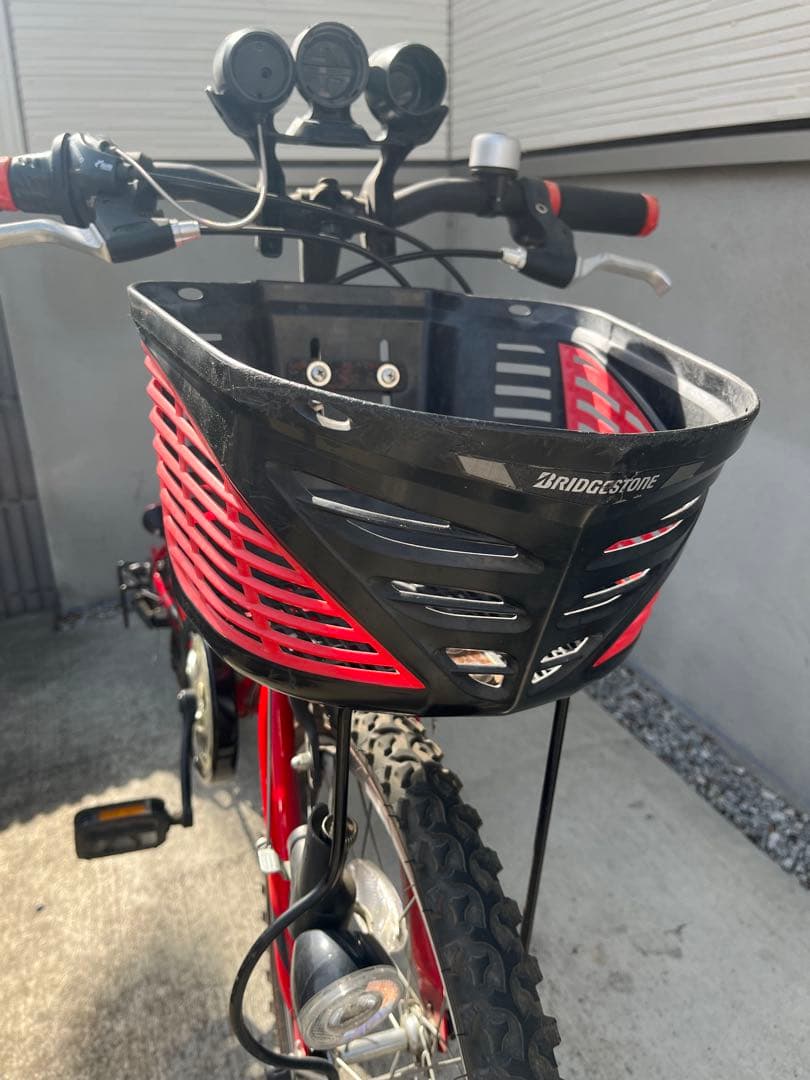 ブリヂストン　20インチ　子供用　自転車　赤