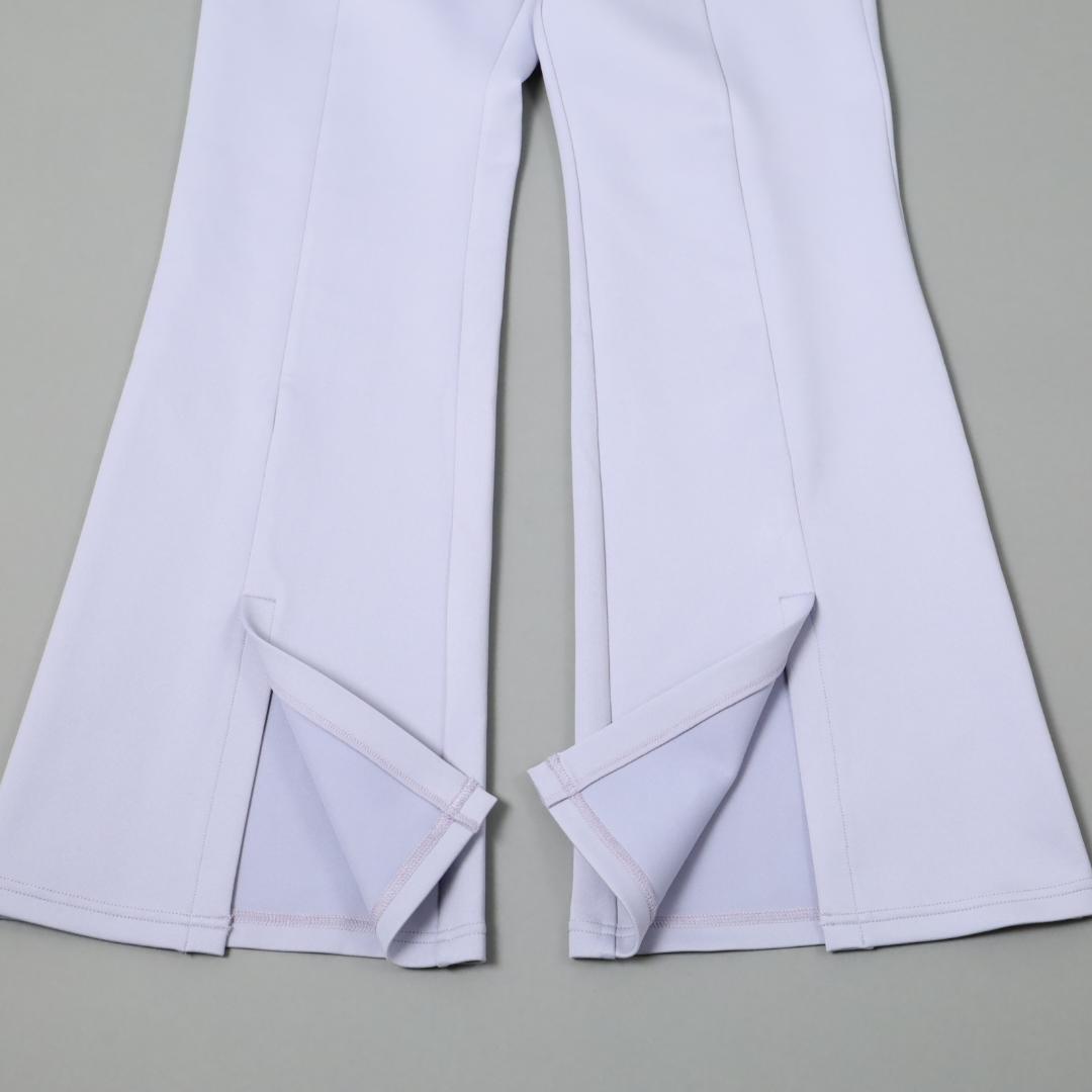 064 新品 DANSKIN ダンスキン スリットフレアパンツ フィットネス L