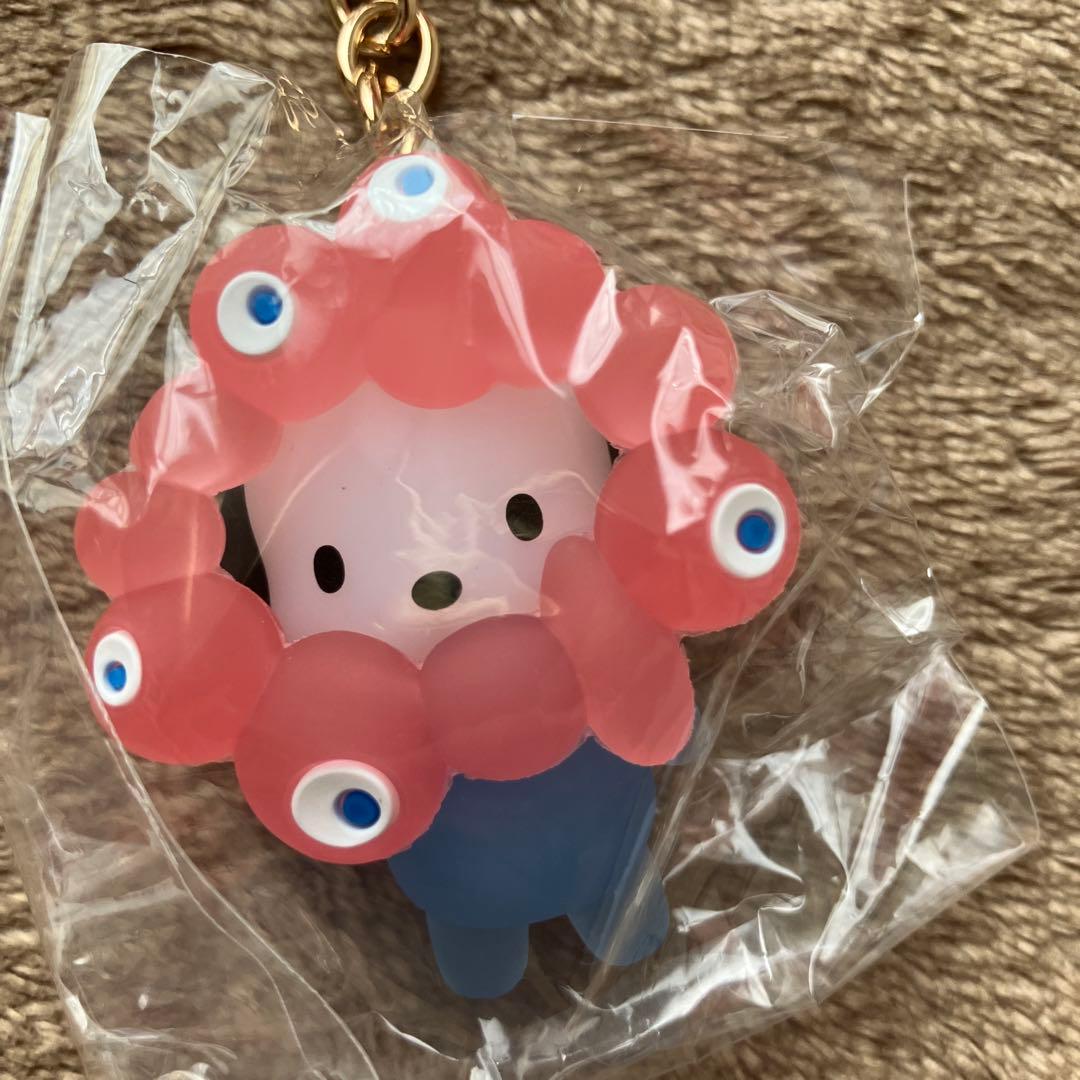 【4点】ミャクミャク サンリオ 立体マスコット クリア キーホルダー
