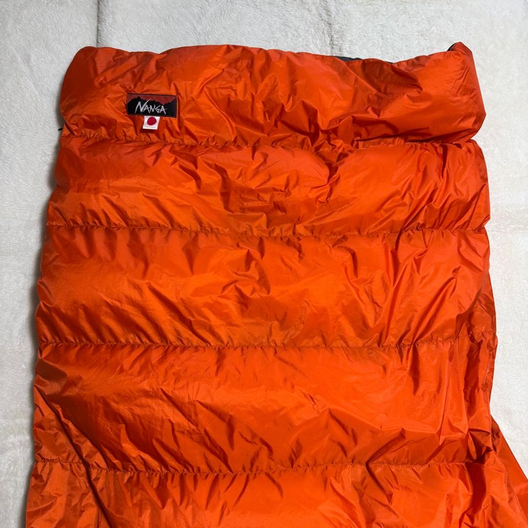 美品ナンガ　オーロラテックス　ダウンシュラフ封筒型　防水撥水