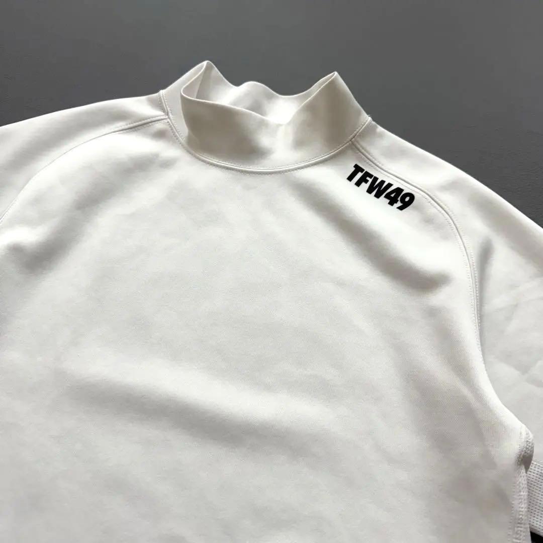 TFW49 モックネック 半袖 シャツSIDE MESH MOCK NECK
