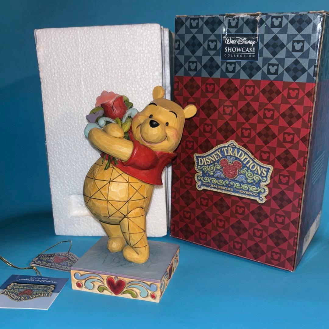 【箱あり】友情の花束 くまのプーさん 置物 Disney Traditions