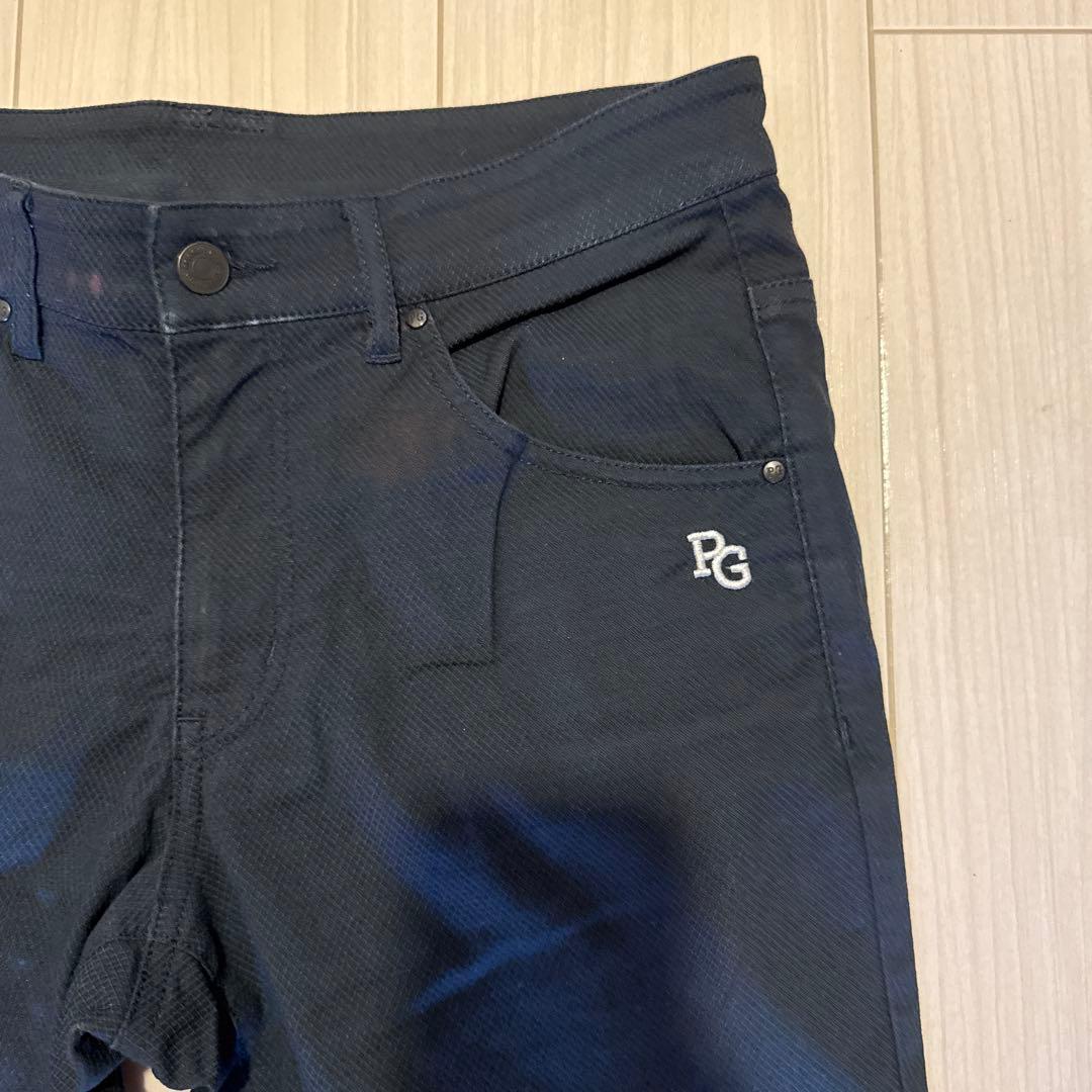 パーリーゲイツ　パンツ　チャコールグレー　S〜M相当　グレー　3 コットン素材