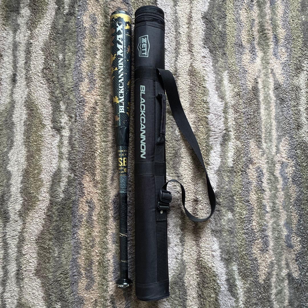 ZETT BLACKCANNON MAX 84cmバット&専用バットケースセット