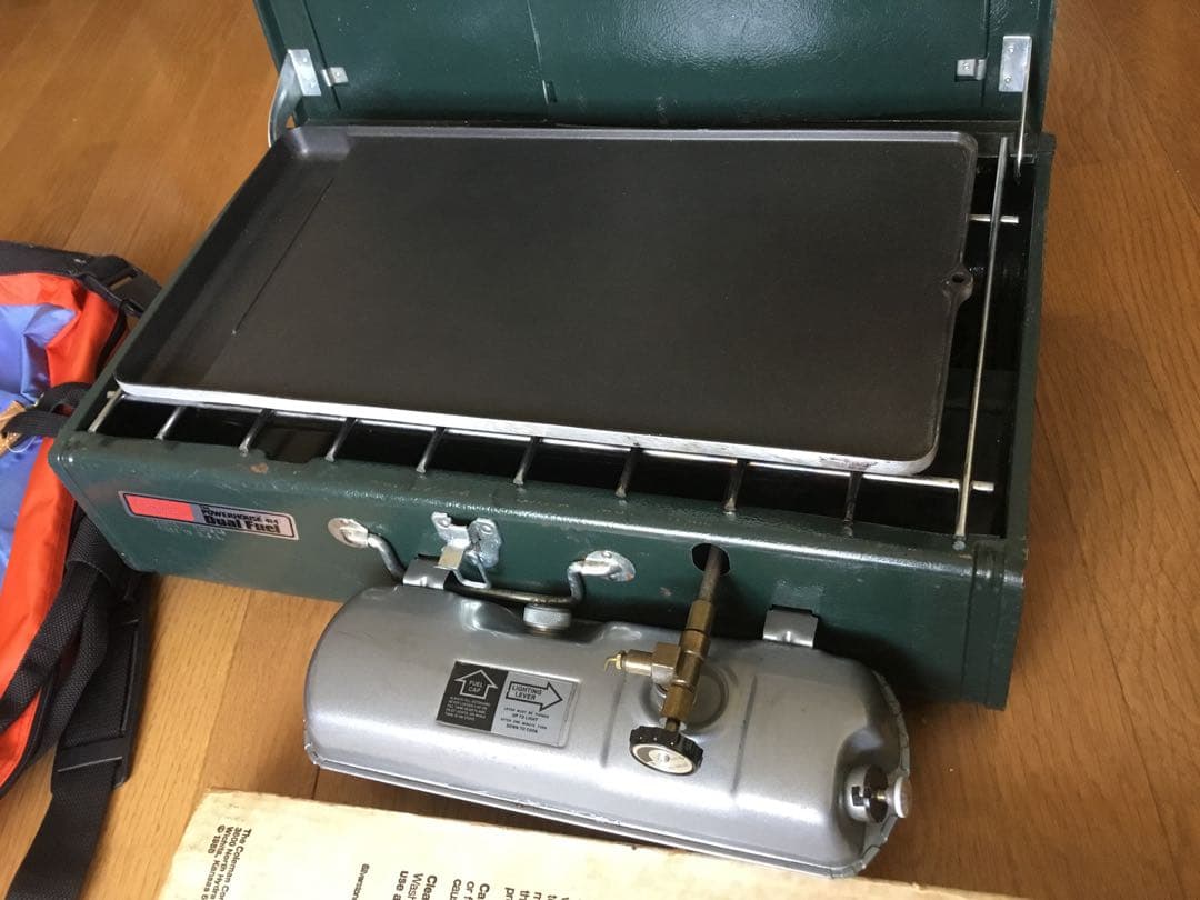 Coleman ツーバーナー とグリル　dual fual 414