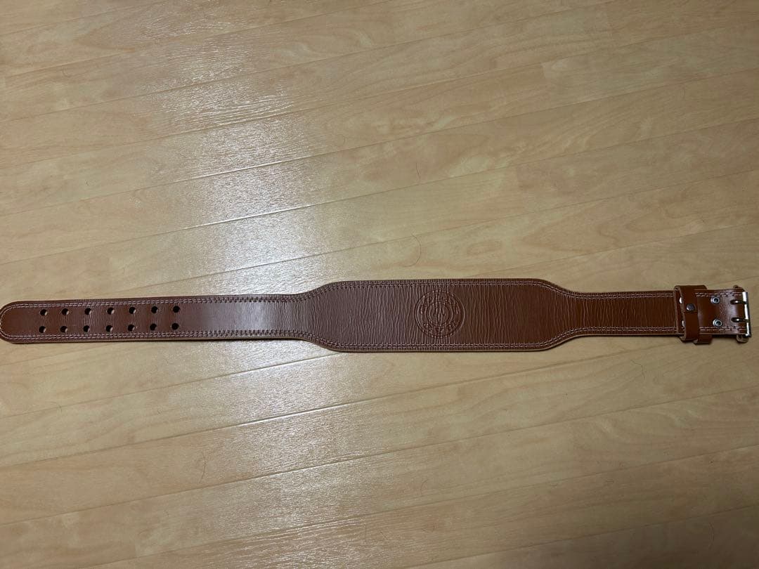 GOLD'S GYM プロレザーベルト 牛革　Lサイズ　美品