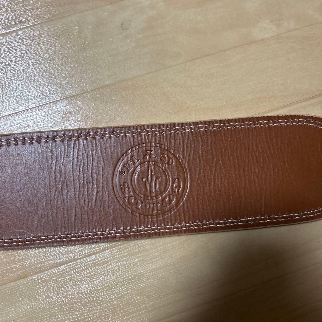 GOLD'S GYM プロレザーベルト 牛革　Lサイズ　美品
