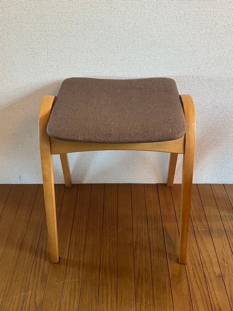 ★連休SALE★秋田木工No.202スツール/張地#A-12/木製チェア