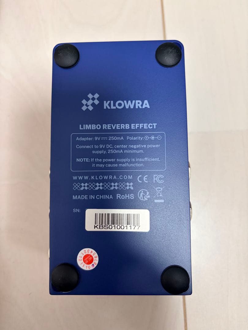 【新品購入後試奏のみ】KLOWRA Limbo Reverb KBS-01