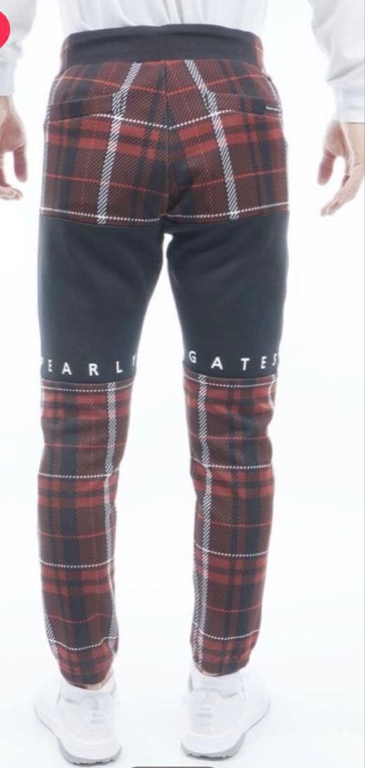 PEARLY GATESパーリーゲイツMENSチェック柄イージーパンツ