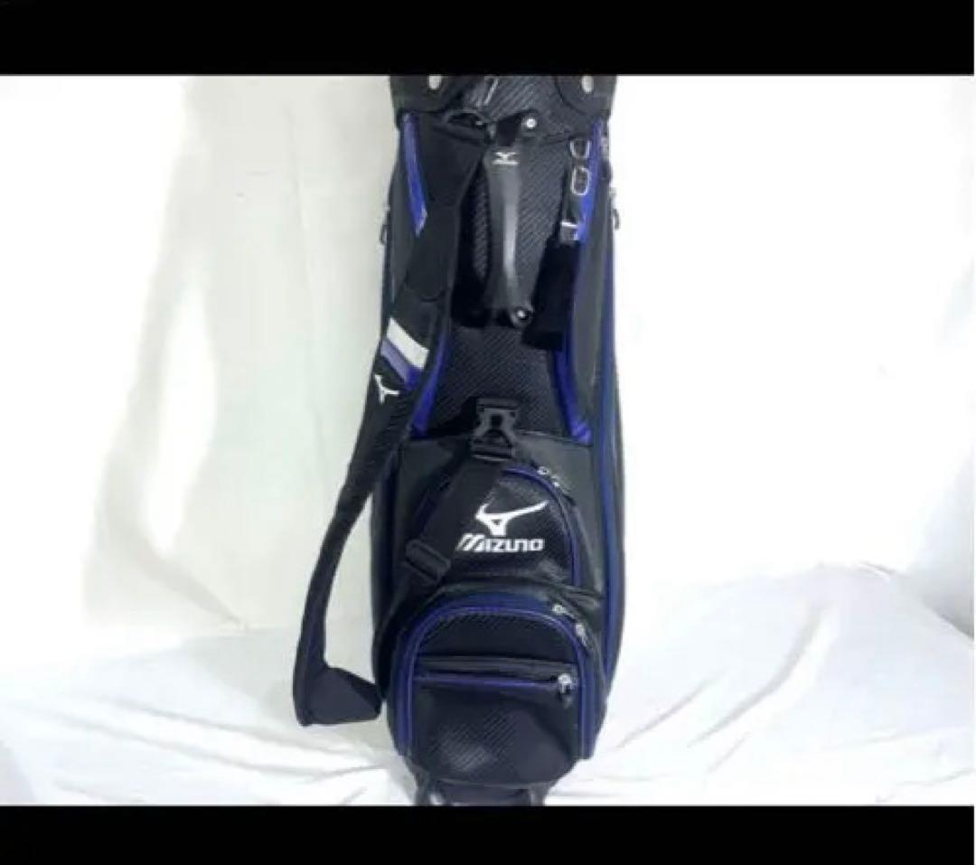 Mizuno キャディバッグ 黒/青