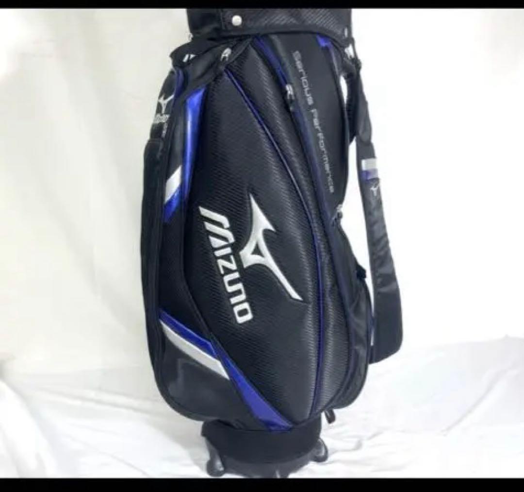 Mizuno キャディバッグ 黒/青