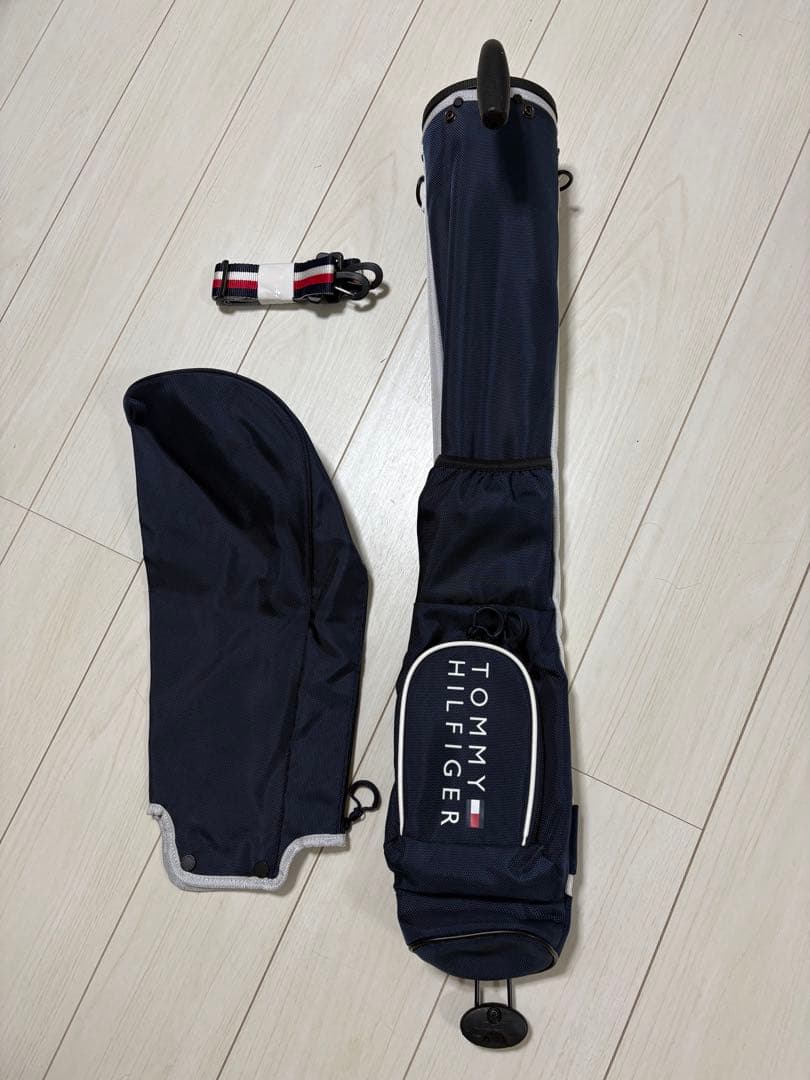 美品トミーヒルフィガー ゴルフ スタンド サブ バッグ GOLF