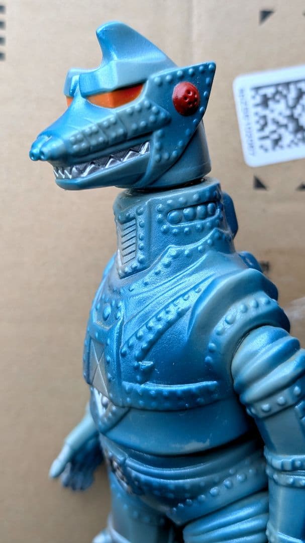 マルサン 電撃怪獣大作戦 メカゴジラ２ ブルーメタリック ソフビ