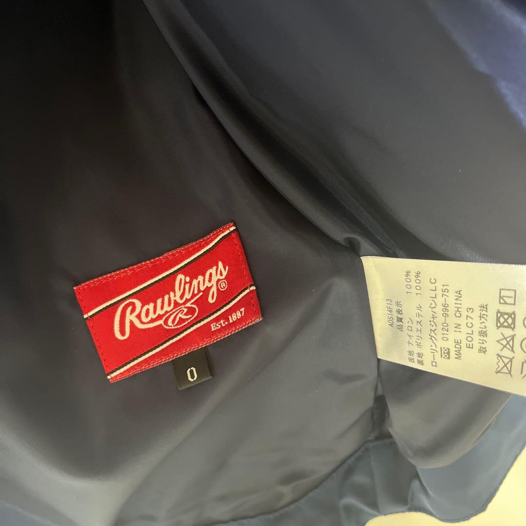 限定　Rawlings ネイビー コーチジャケット サイズＯ　ローリングス