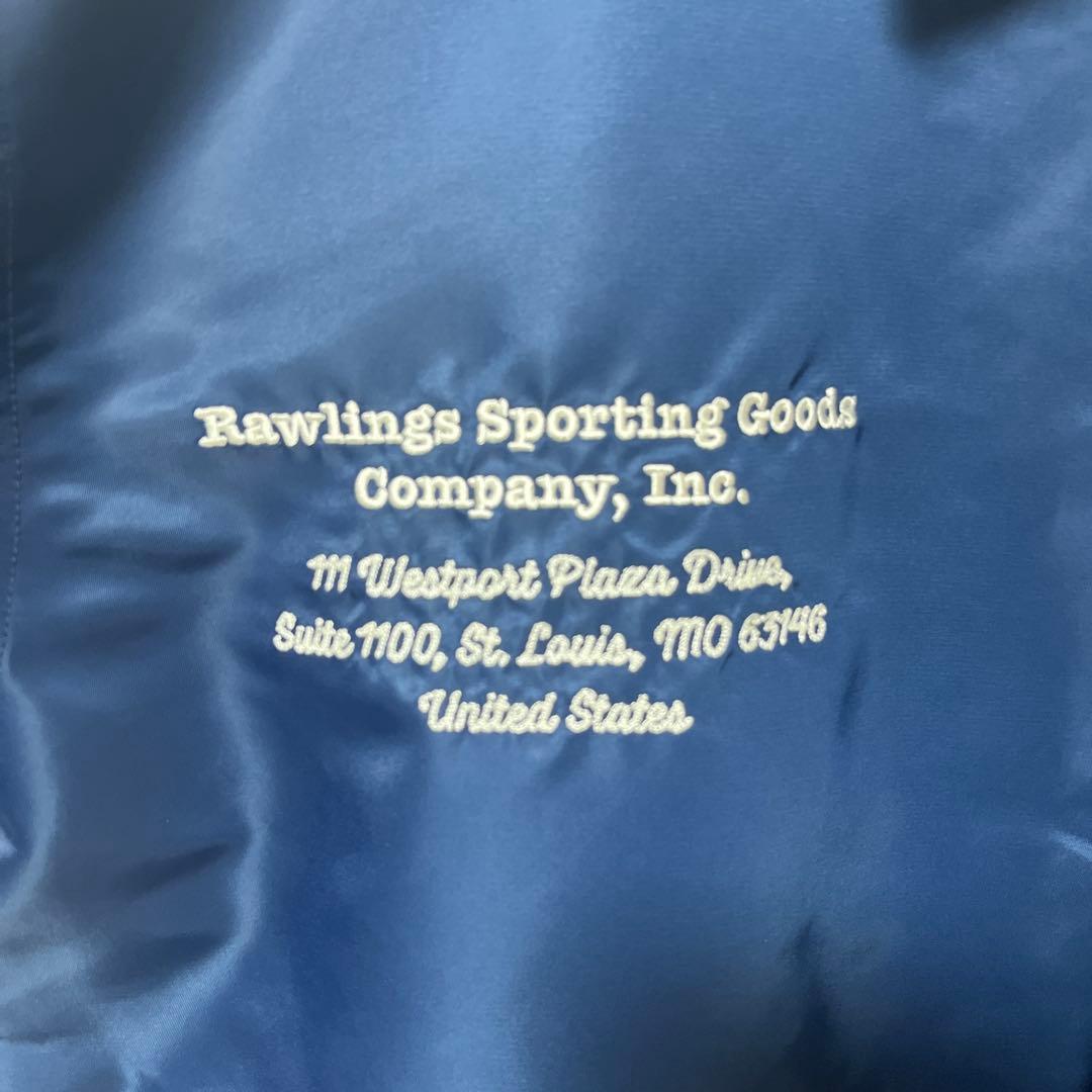 限定　Rawlings ネイビー コーチジャケット サイズＯ　ローリングス
