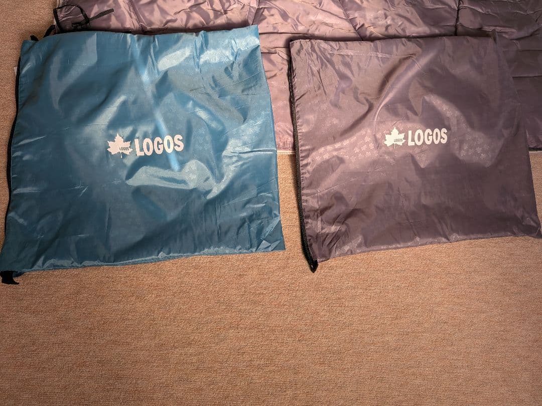 LOGOS ミニバンぴったり寝袋 冬用　2点セット